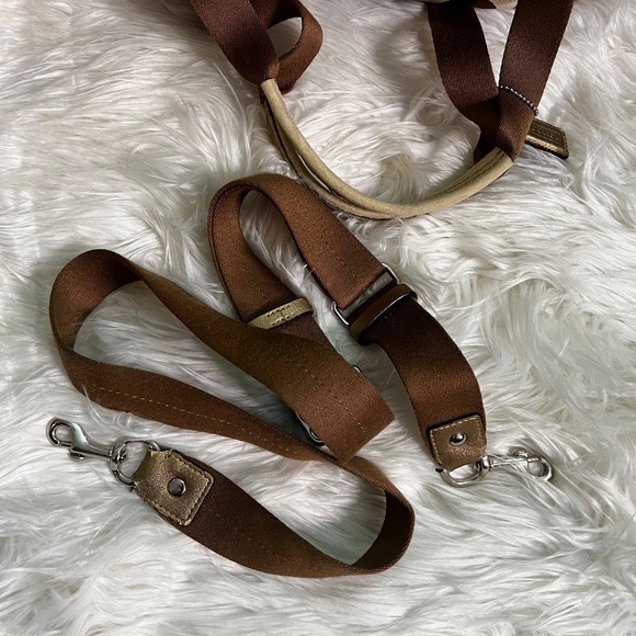 EUC. Rare! [Coach] Signature Brown Canvas Leather Large Monogram Duffle Bag | XL - Picture 10 of 16